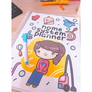 Home System Planner Bind or File Planner Mom Planner Lover Meal Planner House Chores Planner Bento P