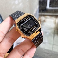 Đồng hồ nam A168 điện tử dây thép đúc kiểu dáng sang trọngtrẻ trυnglịch sự