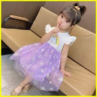 ♞Kids Girl DRESS Princess Birthday Elsa Dress Clothes for 1 2 3 4 5 6 Years Old Kids Babies Girls