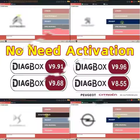 Diagbox Diagnostics Software V9.96 V9.91 V9.68 Full Update For PP2000 L-3 For Citroen/Peogeot Diagno