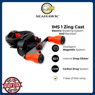 SEAHAWK IMS 1 Zing Cast Anti-Backlash / Upgraded LOUD Drag Clicker / FSV Spool With Drag Clicker Bai