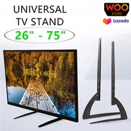 Universal Tabletop LED LCD TV Stand Pedestal Bracket Mount fits 26 to 75 inch Table-top 22 29 32 37 39 40 42 45 49 50 55 58 59 60 65 70 75