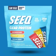 SEEQ Clear Protein Powder 22g Whey Isolate Per Serving Zero Sugar  0 Lactose Post Workout Fitness Nu