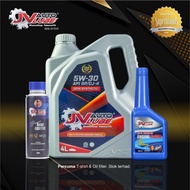 JV AUTO LUBE SET ENGINE OIL SEMI 10W-40 (4LITER) + ENGINE FLUSH(1BOTTLE) + NANO ADDITVE(1BOTTLE) 10,
