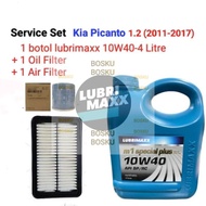 Kia Picanto 1.2 2011-2017 Service Set (Lubrimaxx 10W40_4L +Oil Filter 26300-2Y500 +Air Filter 28113-