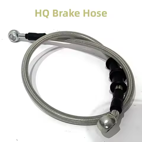 HQ Motorcycle Brake Hose Brake Cable Line L40cm-150cm 28° Braided Steel Hydraulic Clutch Dirt Bike R