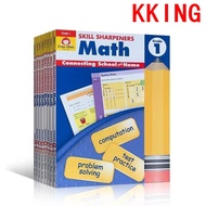 Evan-Moor Skill Sharpeners Math Grade Pre K/ K/1/2/3/4/5/6”Kindergarten-Primary School Students Kids