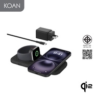 แท่นชาร์จไร้สาย Belkin BoostCharge Pro 2 in 1 Magnetic Wireless Charging Travel Pad Qi2 15W-Black