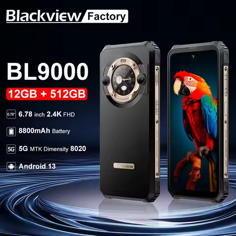Blackview BL9000 Rugged Phone 24GB RAM+512GB ROM Global Version Telephone Portable 8800mAh 120W Fast