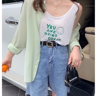 Áo thun BA LỖ nữ chất cotton in hình thời trang TOHO STORE áo 3 lỗ nữ thun IN HÌNH phong cách Hàn Qu