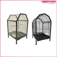 [Wishshopelxj] Bird Cage, Parrot Stand, Cage, Parrot Nest, Bird Feeding Station, Cage, Bird House for Pigeons, Budgies, Macaws, Accessories