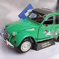Solid 1/18 CITROEN 2CV SAUSSS ENTE CITROEN Car Model Two-Open Steering