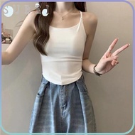 SULIN Threaded Halter Vest, Polyamide Solid Color Cross Backless Vest, Fashion Sleeveless Backless S