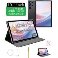 10.1 Inch Android 15 Tablet PC, With Protective Case And Stylus Pen, 4GB/6GB/8GB RAM + 64GB/128GB/25