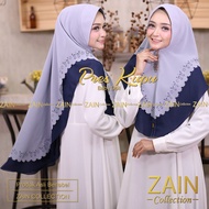 Zain Collection Khimar 2 Layer Butterfly Press Jilbab Syari Ceruti Baby Doll Premium Pet Soft