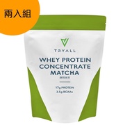 【台灣 TRYALL】濃縮乳清蛋白粉-靜岡抹茶（500g/袋） 2袋組 _廠商直送