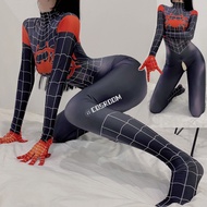 Spiderman Cosplay Miles Morales Costume Sexy Zentai Suit Woman