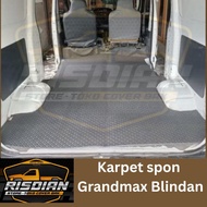 Car carpet, sponge carpet, tub mat, thickness 5 - 15 ml, Grandmax Blind Van carpet