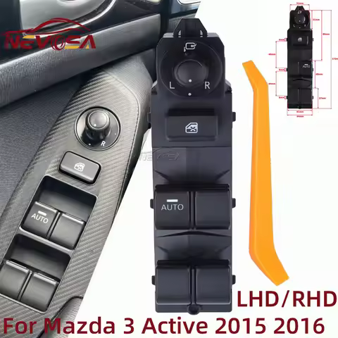 NEVOSA For Mazda 3 Active 2015 2016 Car Electric Master Power Window Control Switch Regulator Button