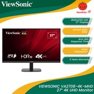 VIEWSONIC VA2708-4K-MHD 27” 4K UHD Monitor