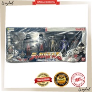 ORIGINAL BANDAI SET ✅ Bandai ultraman Tiga Battle 6 Super Ancient Warrior set 2000 sofubi soft vinyl