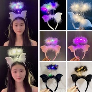 1pc Birthday Wedding Luminous Festival Costume LED Wing Headband Night Fancy Dress Girl Angel Party 