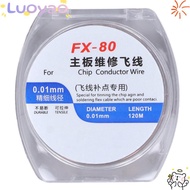 LUOYAO Soldering Jump Wire, Copper 120m Length hone Motherboard Soldering Jump Wire, Stretchable 0.0