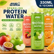 APPLIED NUTRITION Sparkling Protein Water 330ml 6/12 Pack 10G PROTEIN |ZERO SUGAR |VITAMIN C | HALAL