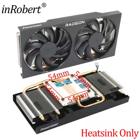 85MM T129215BU Heatsink Replacement For Powercolor RX 5500 5700XT 6600 6600XT 6700 6700XT Video Card