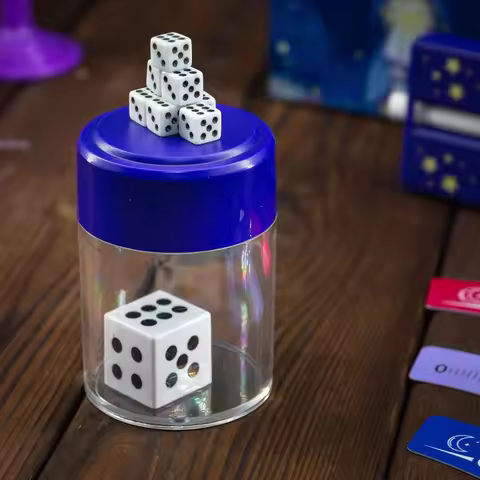 Novelty Funny Dice in a Cup Easy Magic Trick Props Role Playing Party Fun Practical Jokes and Pranks