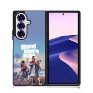 Phone Case Samsung Z Flip Fold 7 6 5 4 3 Phone Custom Grand Theft Auto GTA VI Game