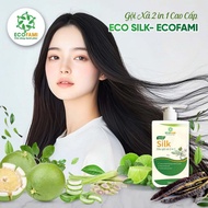 Eco Silk 2 In 1 Conditioner Shampoo 500ml Ecofami hair steaming shampoo and conditioner