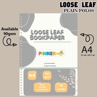 Diskon A4 Bookpaper Loose Leaf - Polos Bookpaper 90Gsm By Pinkershop ✔