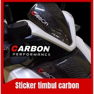 CARBON embossed STICKER ️carbon sticker / embossed sticker