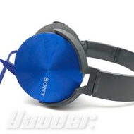 【福利品】SONY MDR-XB450 藍(1) EXTRA BASS 耳罩式耳機 無外包裝 送收納袋