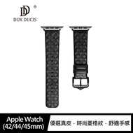 DUX DUCIS Apple Watch (42/44/45mm) 英倫風錶帶(黑色)