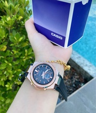 นาฬิกาcasio GSM-S200 คาสิโอเบบี้จี นาฬิกาข้อมือผู้หญิง สายยางหัวเหล็กตัวใหม่ล่าสุด ตั้งเวลาให้ฟรี แถมกล่อง