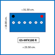 🎖แบตเตอรี่รถยนต์ GS รุ่น MFX180L / R MF 85Ah. พร้อมใช้ ไม่ต้องเติมน้ำ สำหรับรถปิคอัพ SUV ตู้ <280