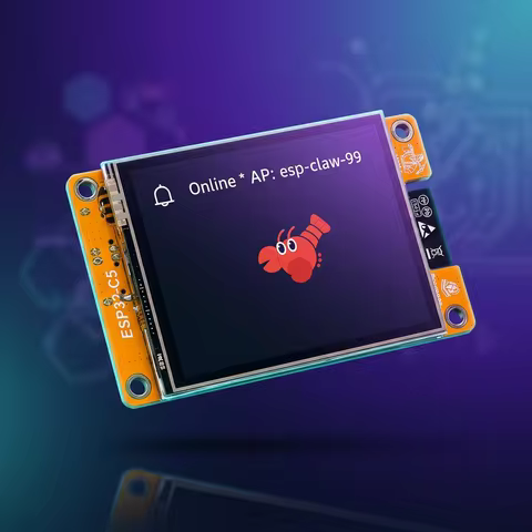 Portable NM-CYD-C5 AI Agent Circuit Board ESP32-C5 Chip 2.8" Display WiFi Wireless Module Compatible
