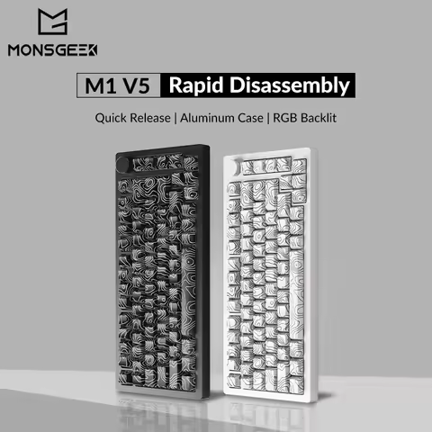 Akko MonsGeek M1 V5 Mechanical Keyboard Rapid Disassemble 75% Gasket Mount RGB 5 Pins Hot-swappable 