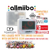 Allmiibo amiibo digital compatible for nintendo switch wii u 3ds with NFC Bluetooth Emulator