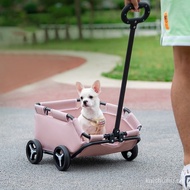 【In stock】Pet Travel Stroller Pet Cart Carrier Lightweight Foldable Pet Stroller For Dog and Cat 5ETH