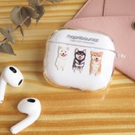 柴犬 AirPods 透明耳機保護套 Case 1/2/3/Pro 黑柴 白柴 赤柴