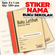 STIKER NAMA BUKU SEKOLAH