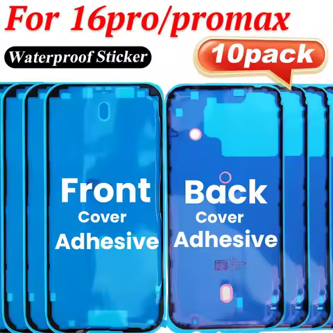 1-10pack Back Cover Adhesive Sticker for IPhone 16 Pro 16pro Max LCD Screen Front Frame Waterproof S