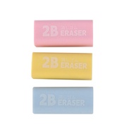 Erasers PVC Free 3's Pink, Blue, Yellow 3.5x1.2cm A-622 Pemadam