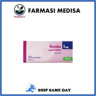 Novolax Laxative Bisacodyl BP 5mg 105 coated tablets constipation ubat sembelit