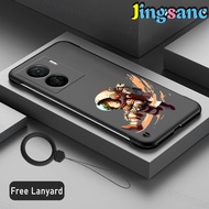 Jingsanc เคส Z7x สำหรับ VIVO IQOO5G/IQOO Z7 5G เคสโทรศัพท์ [ฟรีสายคล้อง] นักบินอวกาศอวกาศบางเฉียบเคส