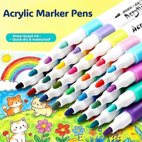 Premium Acrylic Markers for Artists, Crafters & Beginners Acrylic Paint Marker Pen