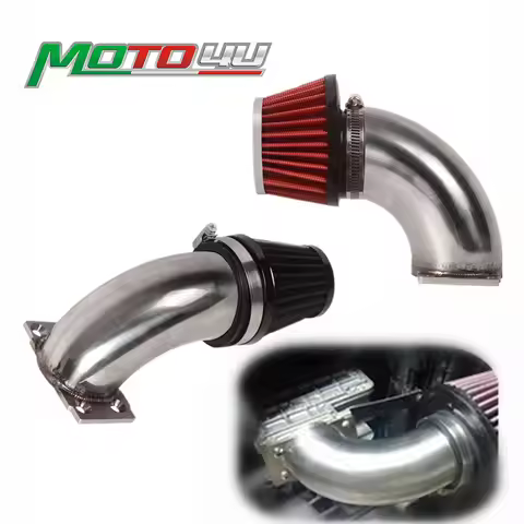 For BMW K-Serie Motorcycle Air Intake Stainless 90°/ 0° Cafe Racer Scrambler K75 K100 MAF Adapter Ai